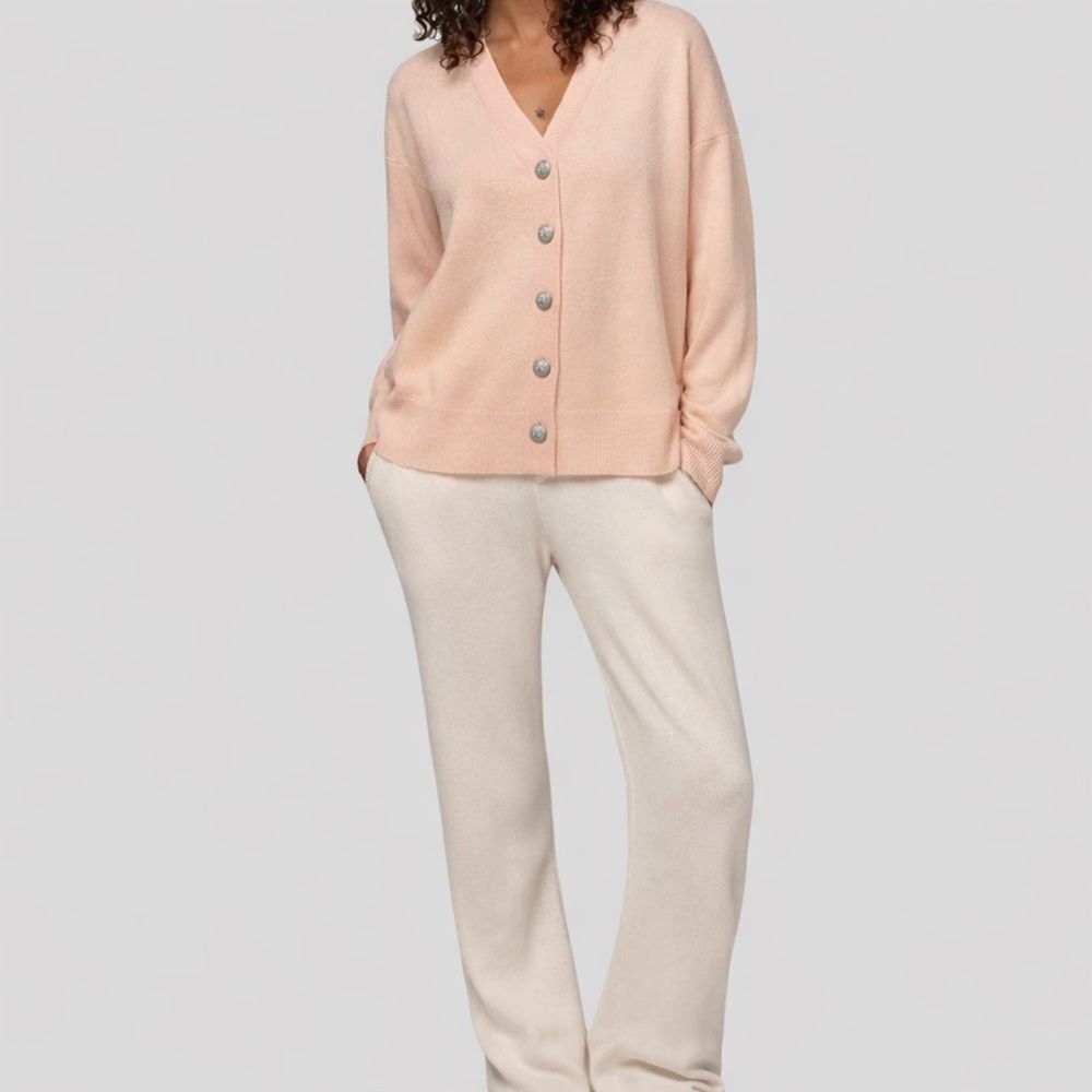 Max & Moi Wool Cashmere Cotton Cardigan Sweater Small